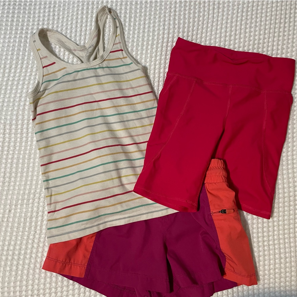 Colorful Striped Tank and 2 pair of Shorts - All Old Navy